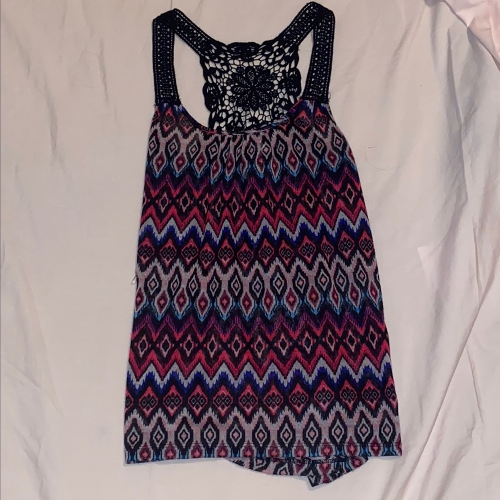 Black and pink tank top